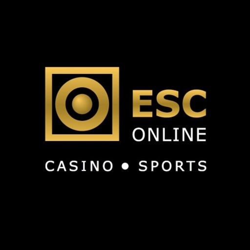 Marca ESC Online em dourado e branco sobre fundo preto