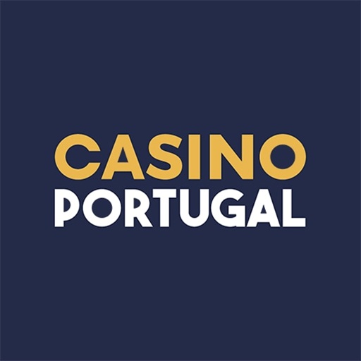 Nome Casino Portugal em letras brancas sobre fundo azul-escuro
